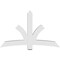 Ekena Millwork Davenport Architectural Grade PVC Gable Bracket, 72"W x 45"H x 6"D x 6"F, 15/12 Pitch GBP072X45X0606DAV00 - alternate 2